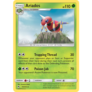 Ariados 10/214 Pokemon TCG Sun & Moon Lost Thunder