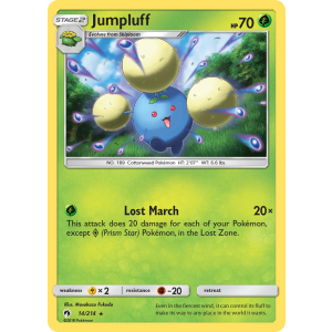 Rare Holo Jumpluff 14/214 Pokemon TCG Sun & Moon Lost Thunder