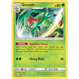 Grovyle 21/214 Pokemon TCG Sun & Moon Lost Thunder