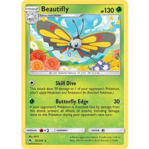 Beautifly 26/214 Pokemon TCG Sun & Moon Lost Thunder