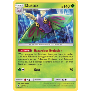 Dustox 28/214 Pokemon TCG Sun & Moon Lost Thunder