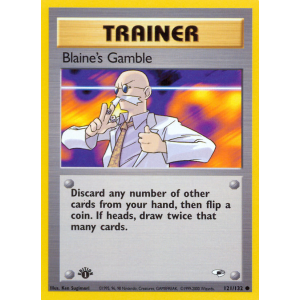 Blaine's Gamble 121/132 Pokemon TCG Gym Gym Heroes