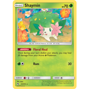 Rare Holo Shaymin 33/214 Pokemon TCG Sun & Moon Lost Thunder