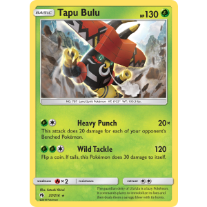 Rare Holo Tapu Bulu 37/214 Pokemon TCG Sun & Moon Lost Thunder