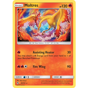 Moltres 38/214 Pokemon TCG Sun & Moon Lost Thunder