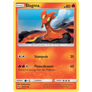 Slugma 43/214 Pokemon TCG Sun & Moon Lost Thunder