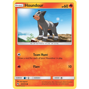 Houndour 45/214 Pokemon TCG Sun & Moon Lost Thunder