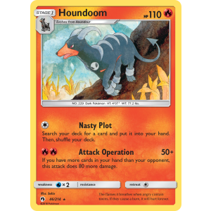 Houndoom 46/214 Pokemon TCG Sun & Moon Lost Thunder