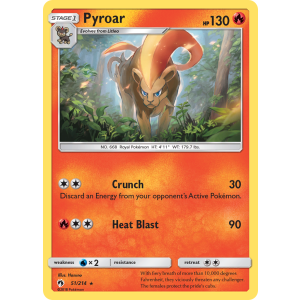 Pyroar 51/214 Pokemon TCG Sun & Moon Lost Thunder