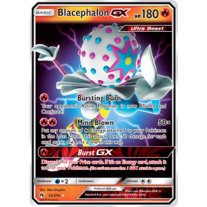 Rare Holo GX Blacephalon-GX 52/214 Pokemon TCG Sun & Moon Lost Thunder