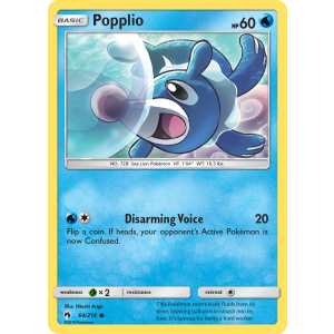 Popplio 64/214 Pokemon TCG Sun & Moon Lost Thunder