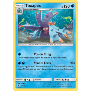 Toxapex 69/214 Pokemon TCG Sun & Moon Lost Thunder