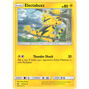 Electabuzz 71/214 Pokemon TCG Sun & Moon Lost Thunder