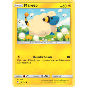 Mareep 76/214 Pokemon TCG Sun & Moon Lost Thunder