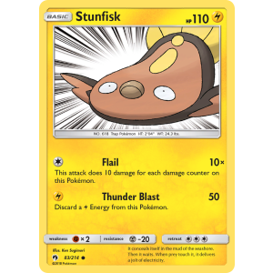 Stunfisk 83/214 Pokemon TCG Sun & Moon Lost Thunder