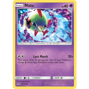 Natu 87/214 Pokemon TCG Sun & Moon Lost Thunder