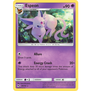 Espeon 89/214 Pokemon TCG Sun & Moon Lost Thunder