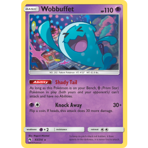 Wobbuffet 93/214 Pokemon TCG Sun & Moon Lost Thunder