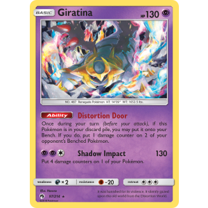 Rare Holo Giratina 97/214 Pokemon TCG Sun & Moon Lost Thunder