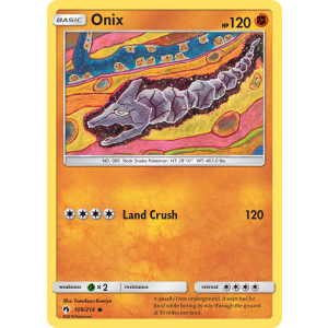 Onix 109/214 Pokemon TCG Sun & Moon Lost Thunder