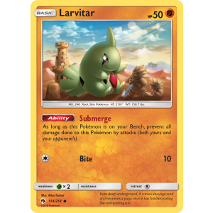 Larvitar 114/214 Pokemon TCG Sun & Moon Lost Thunder