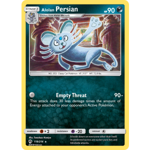 Alolan Persian 119/214 Pokemon TCG Sun & Moon Lost Thunder