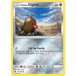 Alolan Diglett 122/214 Pokemon TCG Sun & Moon Lost Thunder