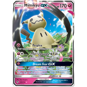 Rare Holo GX Mimikyu-GX 149/214 Pokemon TCG Sun & Moon Lost Thunder