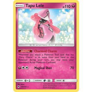 Rare Holo Tapu Lele 150/214 Pokemon TCG Sun & Moon Lost Thunder