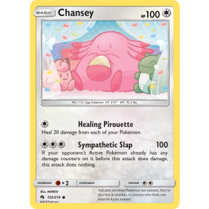 Chansey 152/214 Pokemon TCG Sun & Moon Lost Thunder