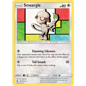 Smeargle 157/214 Pokemon TCG Sun & Moon Lost Thunder