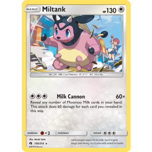 Miltank 158/214 Pokemon TCG Sun & Moon Lost Thunder