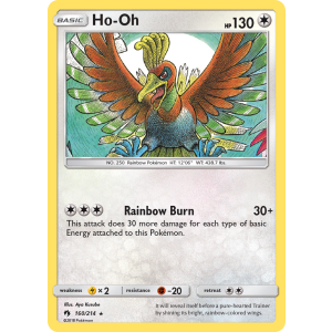 Ho-Oh 160/214 Pokemon TCG Sun & Moon Lost Thunder