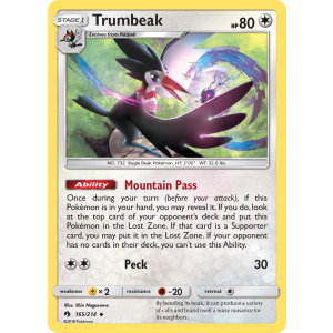 Trumbeak 165/214 Pokemon TCG Sun & Moon Lost Thunder