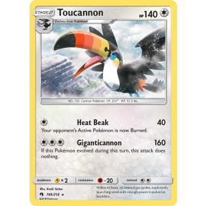 Toucannon 166/214 Pokemon TCG Sun & Moon Lost Thunder