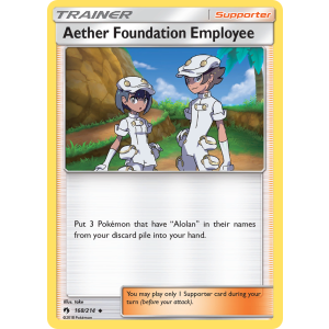 Aether Foundation Employee 168/214 Pokemon TCG Sun & Moon Lost Thunder