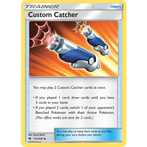 Custom Catcher 171/214 Pokemon TCG Sun & Moon Lost Thunder