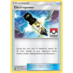 Electropower 172a/214 Pokemon TCG Sun & Moon Lost Thunder