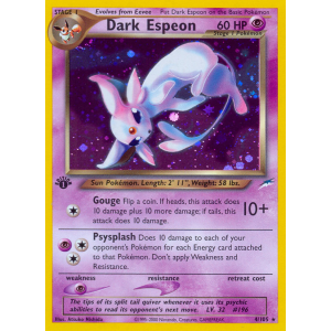 Rare Holo Dark Espeon 4/105 Pokemon TCG Neo Neo Destiny