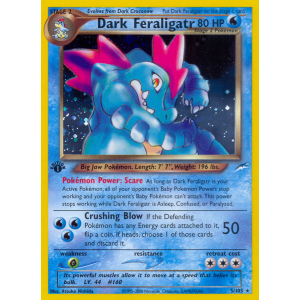 Rare Holo Dark Feraligatr 5/105 Pokemon TCG Neo Neo Destiny