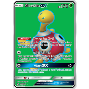 Rare Ultra Shuckle-GX 195/214 Pokemon TCG Sun & Moon Lost Thunder