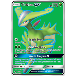 Rare Ultra Virizion-GX 197/214 Pokemon TCG Sun & Moon Lost Thunder