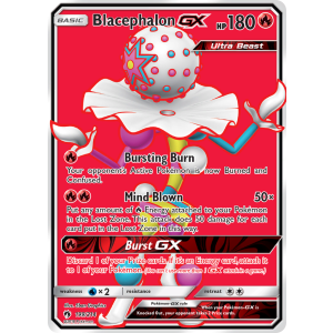 Rare Ultra Blacephalon-GX 199/214 Pokemon TCG Sun & Moon Lost Thunder