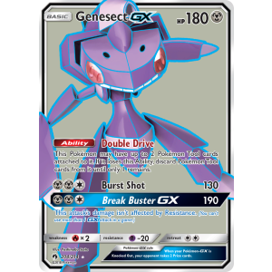 Rare Ultra Genesect-GX 204/214 Pokemon TCG Sun & Moon Lost Thunder