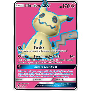 Rare Ultra Mimikyu-GX 206/214 Pokemon TCG Sun & Moon Lost Thunder