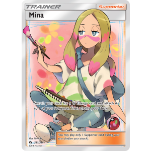 Rare Ultra Mina 211/214 Pokemon TCG Sun & Moon Lost Thunder