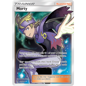 Rare Ultra Morty 212/214 Pokemon TCG Sun & Moon Lost Thunder