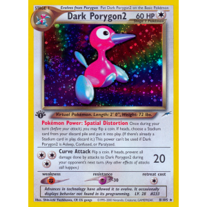 Rare Holo Dark Porygon2 8/105 Pokemon TCG Neo Neo Destiny