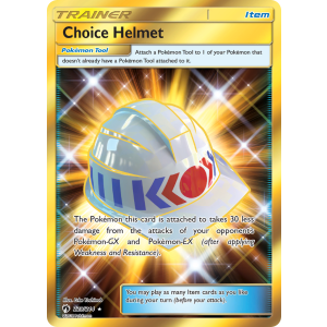 Rare Secret Choice Helmet 229/214 Pokemon TCG Sun & Moon Lost Thunder