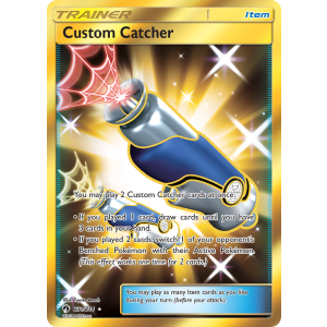 Rare Secret Custom Catcher 231/214 Pokemon TCG Sun & Moon Lost Thunder